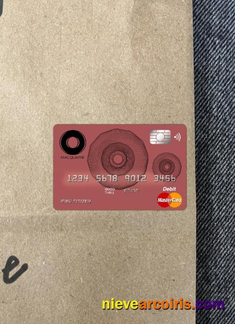 Australia Macquarie bank mastercard photolook